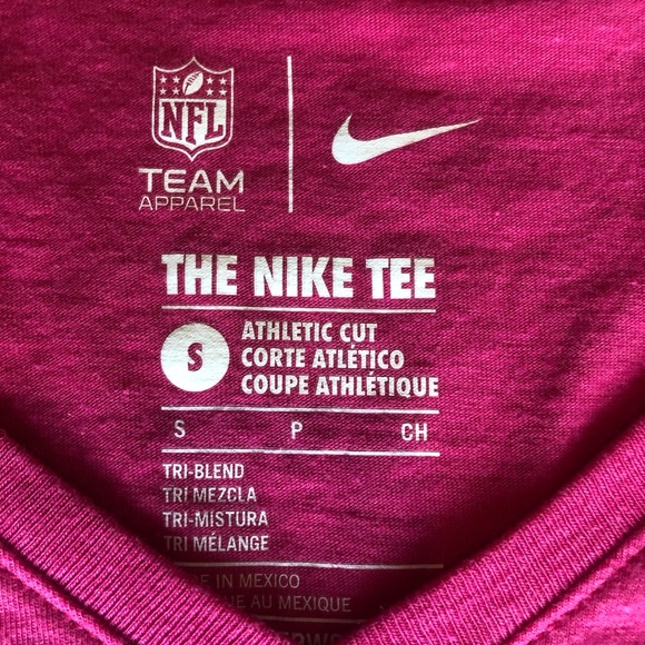 ๐ Wmns Nike V-Neck T-Shirt, Pink, Sz S - Picture 3 of 4